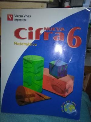 Nueva Cifra 6 Matemática Vicens Vives Sin Uso!!!