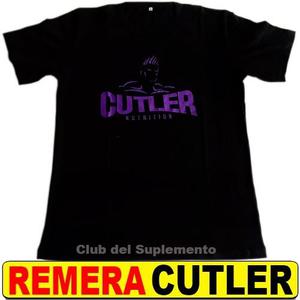 Remera Jay Cutler 100% Algodon Negra Fierrera Gimnasio