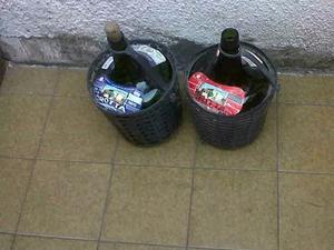 Damajuanas vasias y cajon de 1 litro c envases