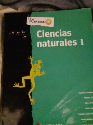 Libro de Ciencias Naturales 1. Editorial Santillana
