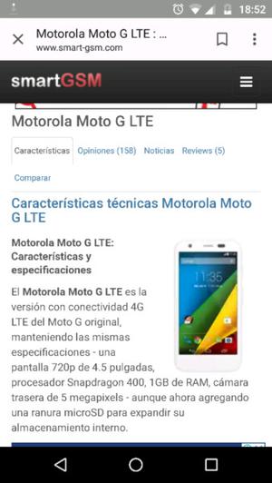 Moto g 1 libre 4g LTE
