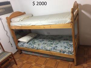 Vendo camas marineras/cuchetas de pino
