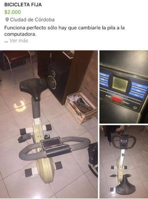 BICICLETA FIJA EXCELENTE OPORTUNIDAD LIQUIDO HOY