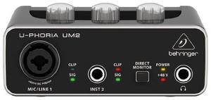 Behringer U-phoria Um2 Audiophile 2x2 Interfaz De Audio Usb