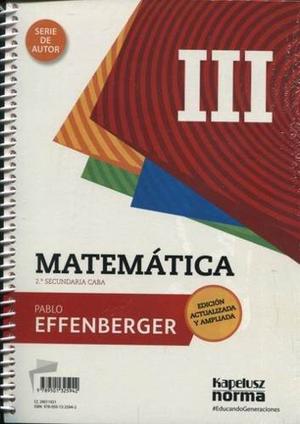 Matematica 3 - Serie De Autor - Kapelusz