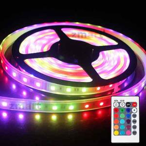 Tira Luces Led Rgb Full Kit Deco Ext Int Control Fuente 5mt