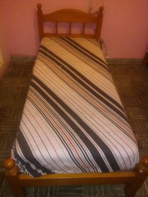 Cama individual con colchón