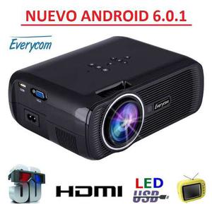 Proyector Android 6 Fullhd Wifi Bluetooth 3d Tv Hdmi Vga Usb