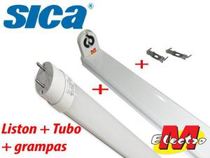 Tubo Led 18w + Liston Plafon 1.2m+grampa Sica Electro Medina