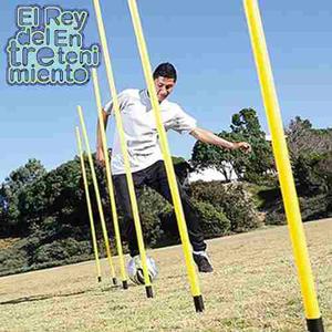 Baston Slalon Driblin Estaca Futbol Entrenamiento - El Rey