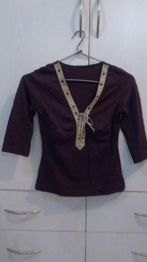 Blusa talle 42 marrón