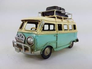 Combi Volkswagen Miniatura Decorativa Chapa Camioneta