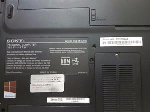 Laptop Sony VAIO Modelo Sve141c11u