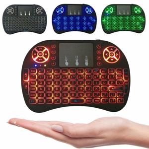 Mini Teclado Android Inalambrico Touchpad Luz Led Smart Tv