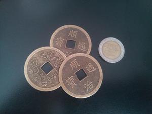 Monedas Chinas Feng Shui Suerte Amuleto 3.7 Cm