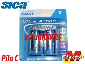 Pilas C Alcalinas 1,5v Blister X 2 Sica Electro Medina