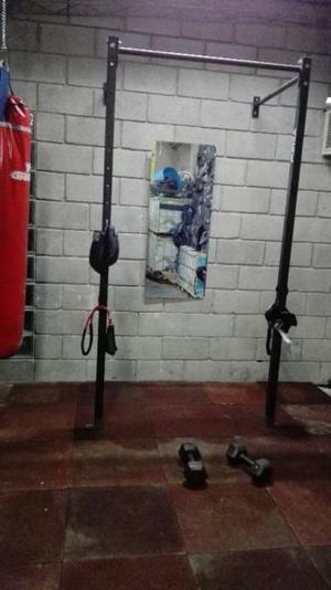 Rack FORZA + 120 kilos Fénix + barra olímpica