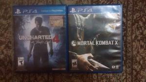 Vendo o Permuto Mortal Kombat X y Uncharted 4