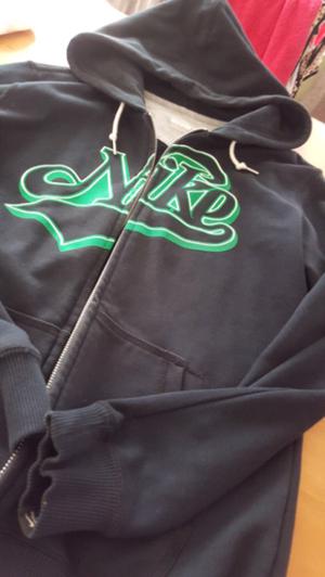 Campera nike original talle M negra y verde