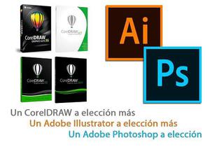 Combo: Ai + Ps + Corel Draw |  X8 X7 X6 X5 | Permanentes