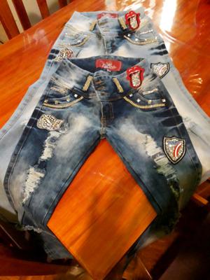 Jeans mujer con strass