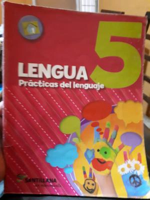 Libro de lengua 5. Practicas del lenguaje. Santillana en