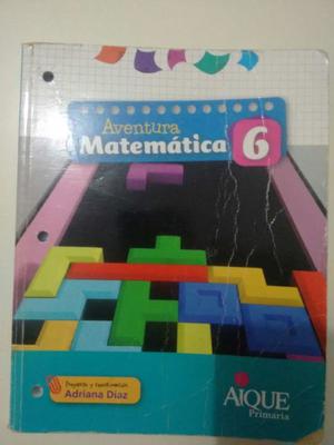 Matematica aventura 6 AIQUE