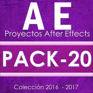 Proyectos After Effects $16 C/u Comprando Por Pack De 20
