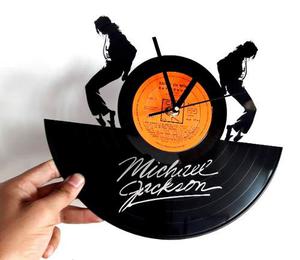 Reloj En Disco De Vinilo Michael Jackson
