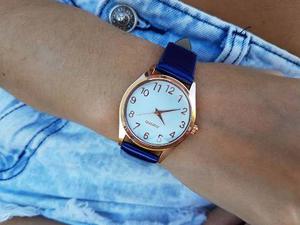 Reloj Mujer Simil Cuero Divinos Colores