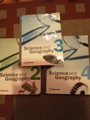 Libros Science and Geography 2, 3 y 4 Richmond