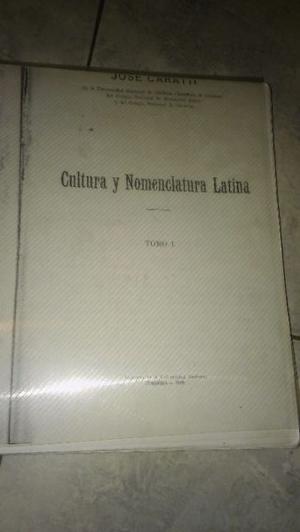 Vendo libro se nomnclatura y cultura latina