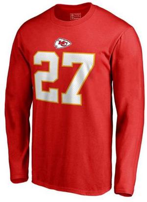 Remera Manga Larga Nfl Kansas City Chiefs #27 Hunt 4xl