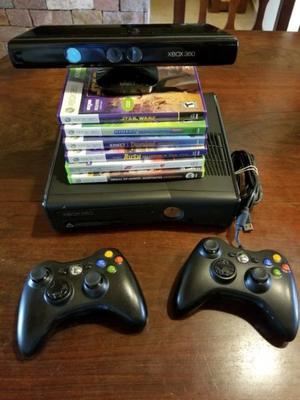 XBOX 360 + Kinect + 2 Joystick + 7 juegos