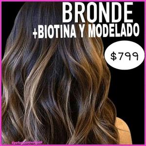 Blonde + biotina y modelado