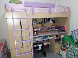 Cama cucheta escritorio para niñas