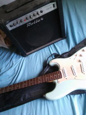 Guitarra fender + amplificador