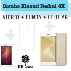 Kit Celular Liberado Xiaomi Redmi 4x 32/3gb 4g +funda