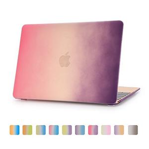 Macbook De 12 Pulgadas Caso, 3 En 1 Color Arco Iris Soft-tou
