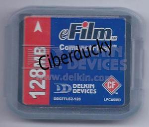 Memoria Compact Flash Cf Delkin Efilm 128 Mb Nuevas Blister