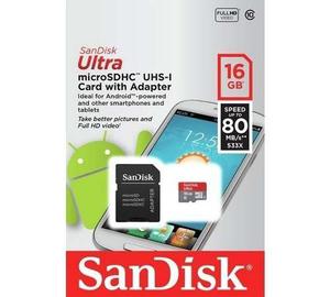Micro Sd Sandisk 16gb Clase mbps - Dixit Pc