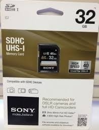 Sony Sdhc 32 Gb - Uhs-1 - 40 Mb/s - Clase 10