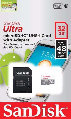 Tarjeta Micro Sd 32gb 2 En 1 Adaptador Sd Clase 10 Kingston