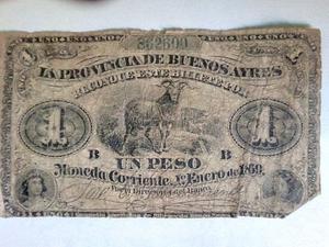 billete 1 peso de la Provincia de Buenos Aires 