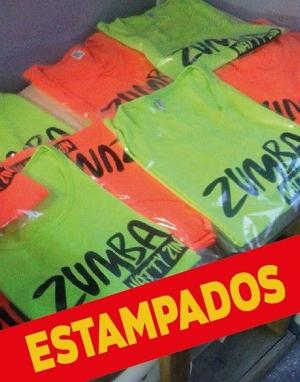 remeras de algodón estampada