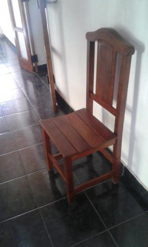 6 silla de algarrobo