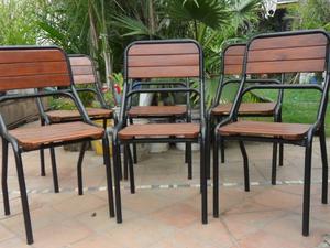 6 sillas impecables $ 240 C/U