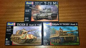 Tanques 3x2 Oferta - Esc. (1/72) - Tiger, King Tiger Y T-72