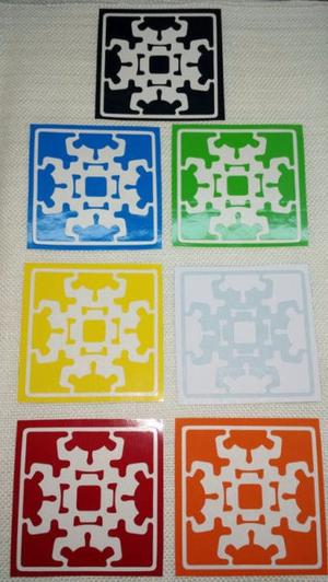 Stickers De Cubo Rubik Con Engranajes Gear Cube