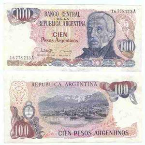 Argentina Billete De 100 Pesos Argentino Bottero  ---